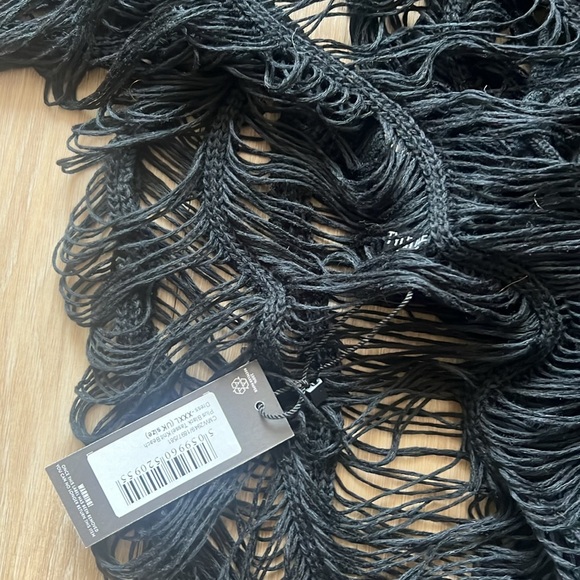 Pretty Little Thing Black Sheer Maxi Dress Swim Cover Up Size XXXL - Picture 3 of 3